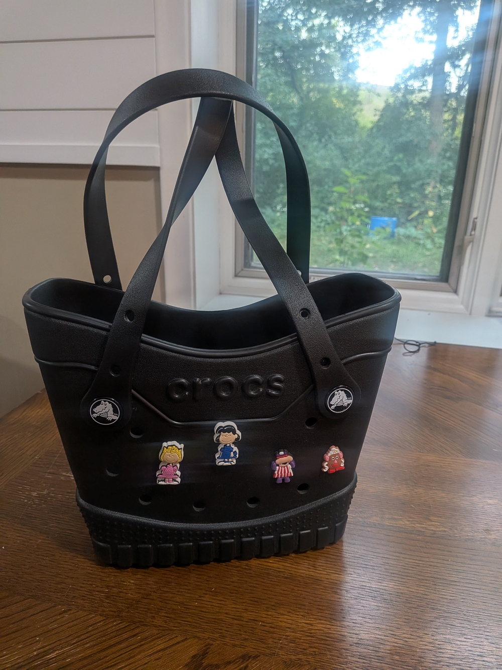 Crocs Black Tote Bag with Charm Accents - Picture 2 of 3